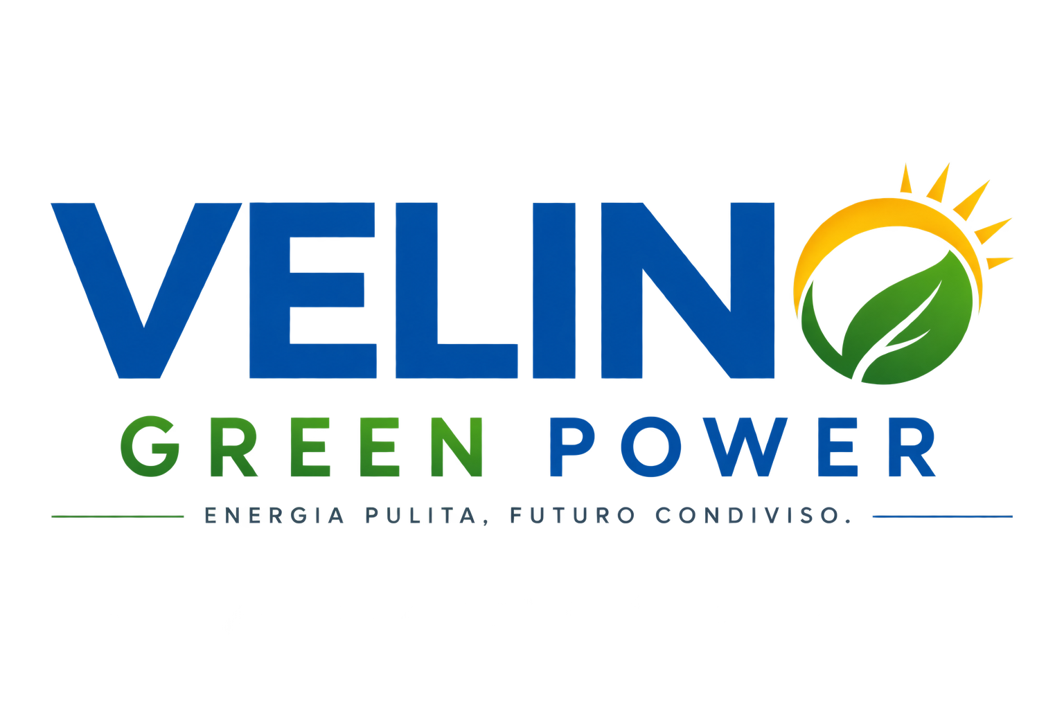 velino green power solo scritta